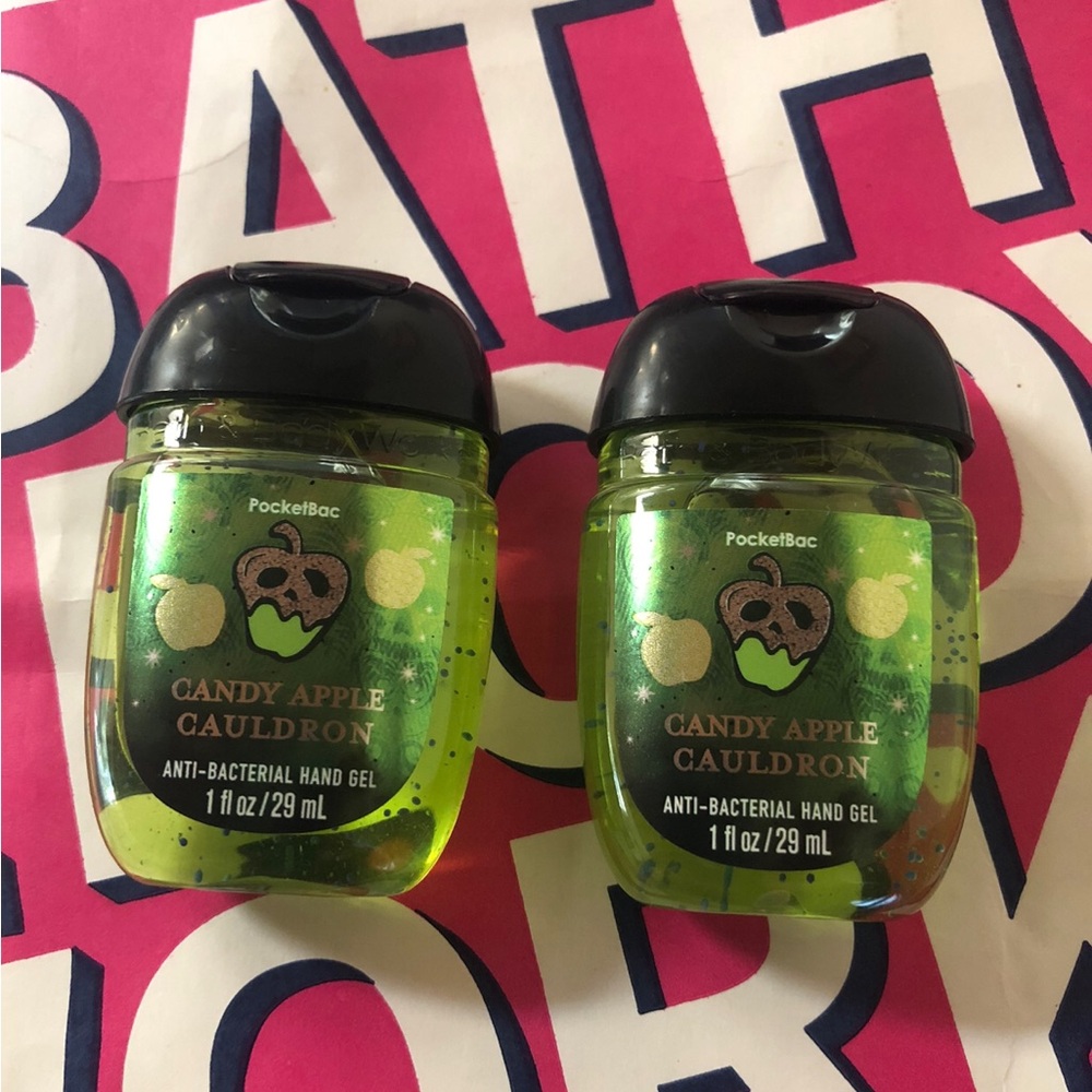 Bath & Body Works Candy Apple Cauldron PocketBac Hand Gel - Green & Black